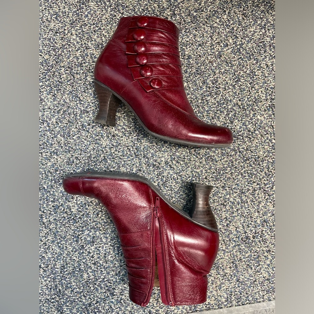 Miz Mooz red leather boots “Alisa” size 38 (approx 7.5)